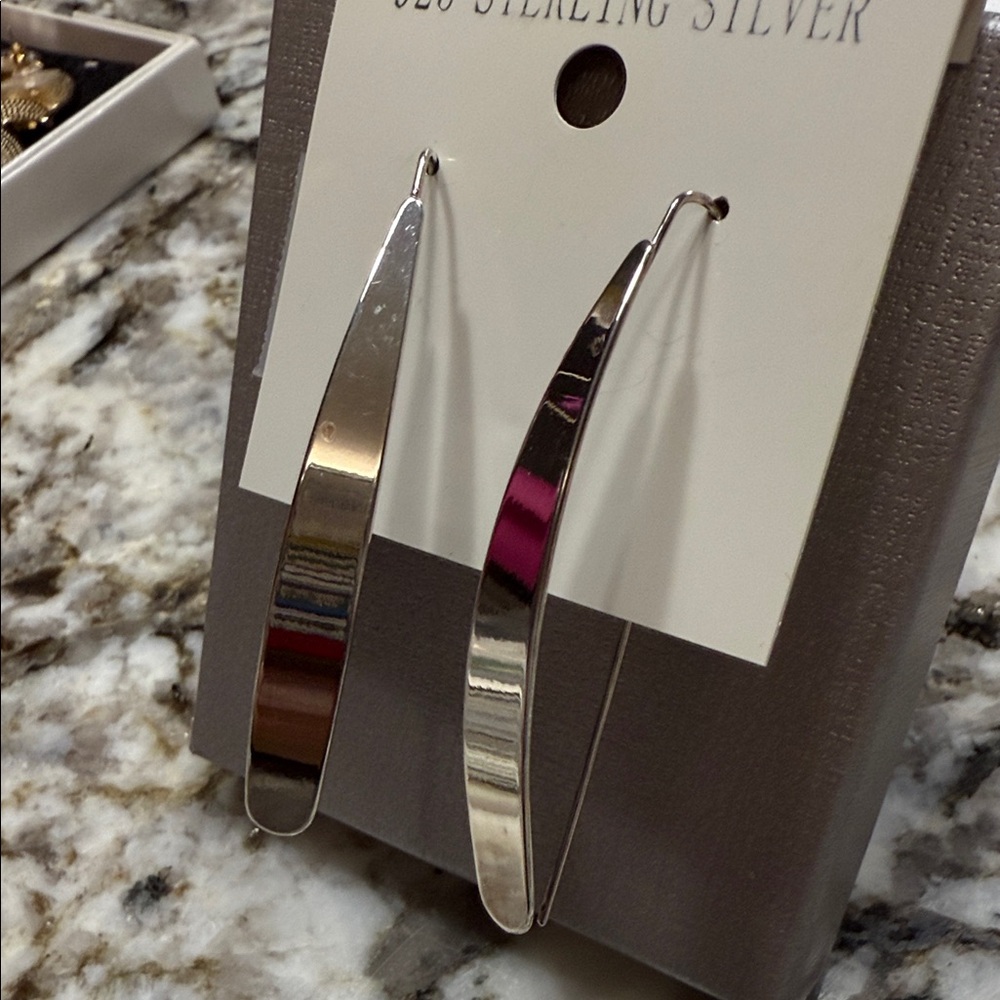 Chic Sterling Silver Earrings - Picture 4 of 7